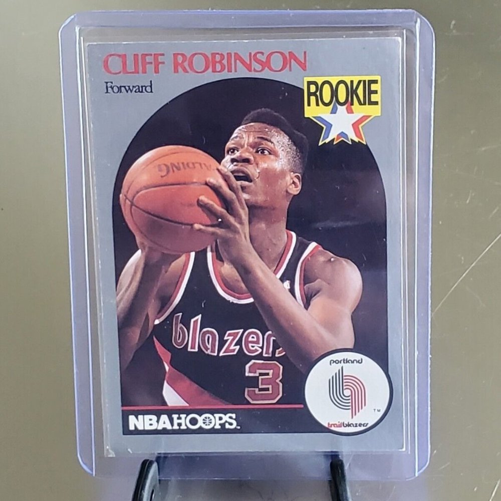 1990 NBA HOOPS #250 Cliff Robinson Portland Trail Blazers Rookie Card RC